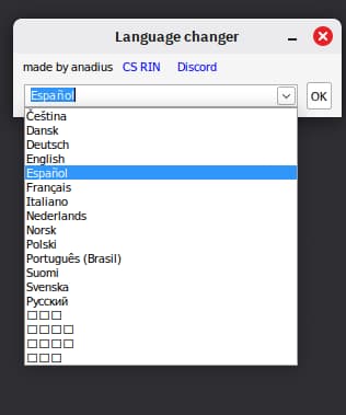 Language changer